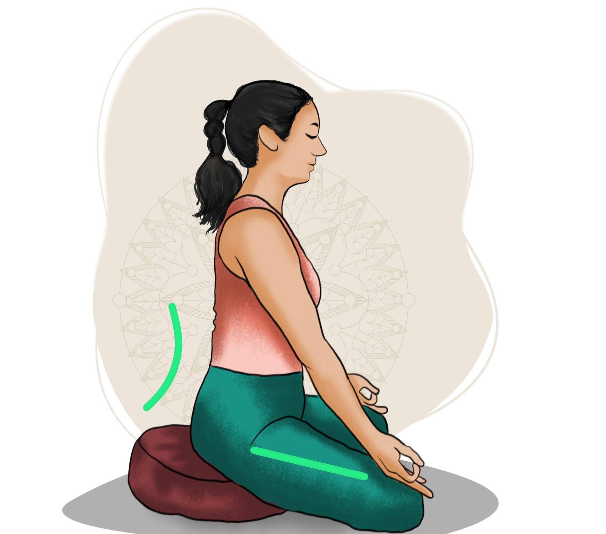 Sukhasana - Easy Cross Legged Pose