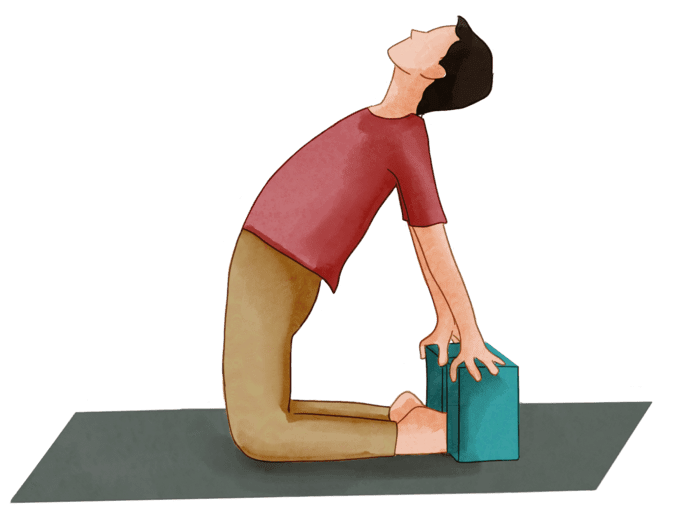 Camel pose