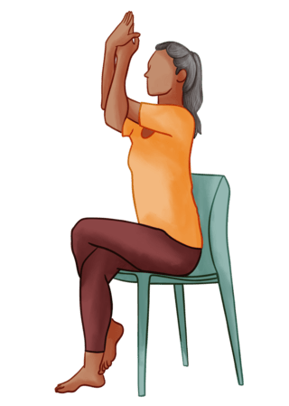 Seated Eagle Pose