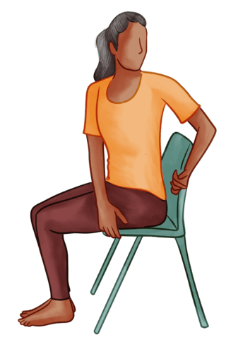 Seated Half Twist Pose