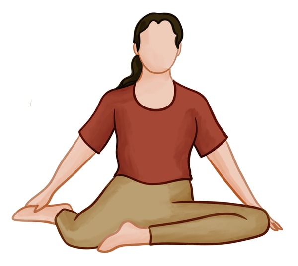 Deer pose - yoga for stress Deer pose - yoga for stress