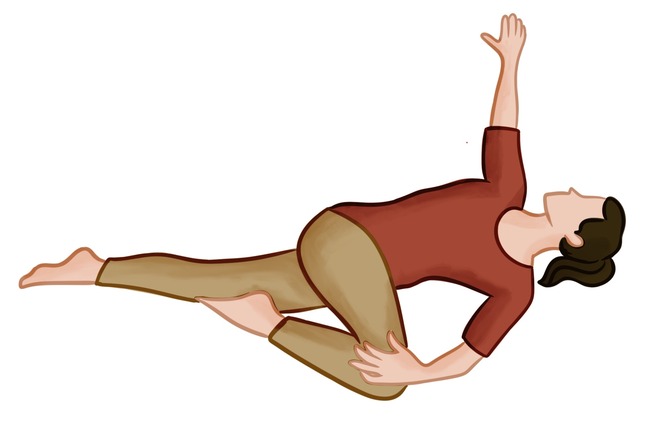 Supine Spinal Twist yoga pose for stress reduction Supine Spinal Twist yoga pose for stress reduction