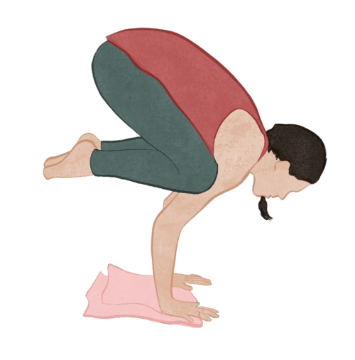 Crow-pose-elevate-heels-of-palms