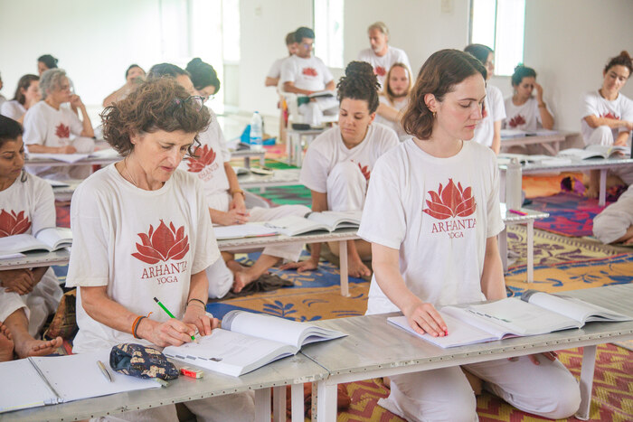 Yoga practitioners complete a 200-hour yoga certification