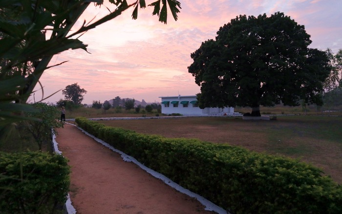 Sunrise at Arhanta Yoga ashram in India Sunrise at Arhanta Yoga ashram in India