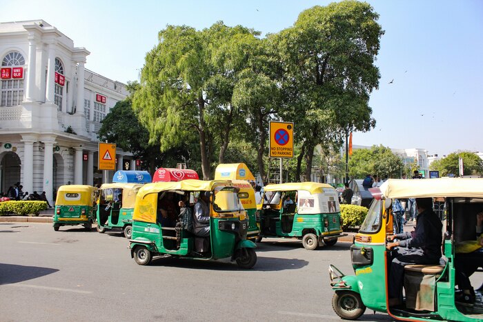 Commuters in Delhi