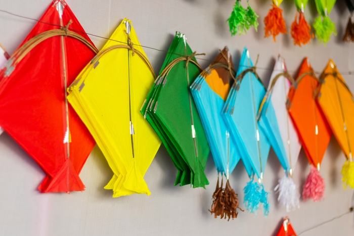 Colorful kites for Makar Sankranti festival