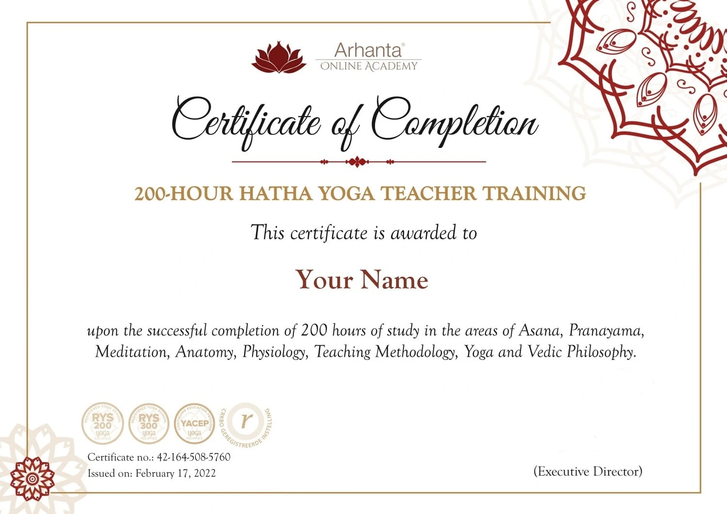 Yoga teacher training 200-hour online certification course 200 Hour Hatha Yoga Teacher Training Online Certificate