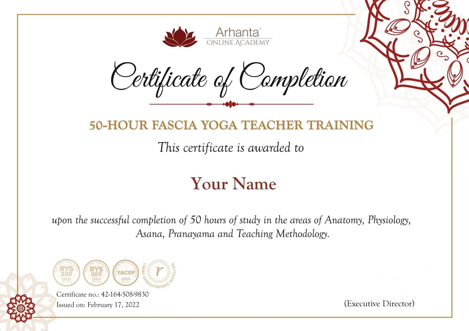 50 Hour Fascia Yoga Teacher Training