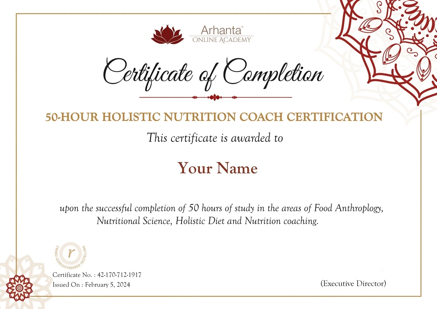 Holistic Nutrition Coach Certificate Holistic Nutrition Coach Certificate